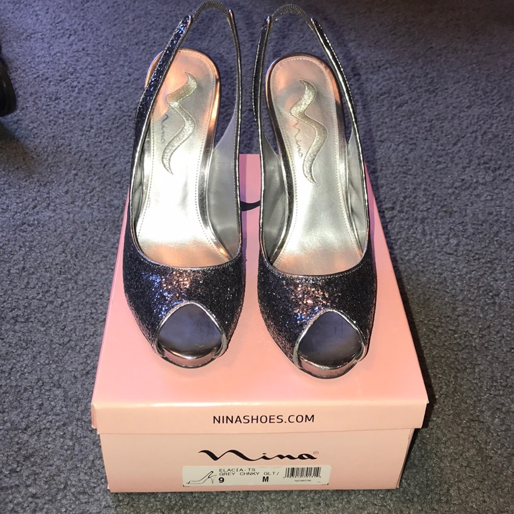 SUPER SALE! Nina sequined heels - Picture 5 of 13